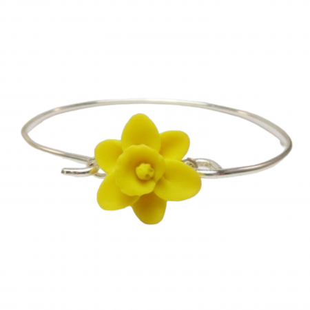 Daffodil Sterling Silver Bracelet
