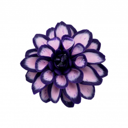 Purple Dahlia Brooch Pin