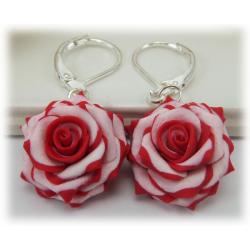 Double Delight Rose Earrings