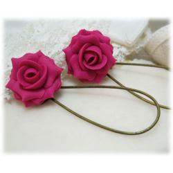 Orlando Pink Rose Earrings