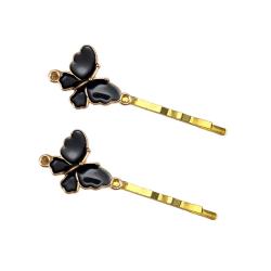 Black Butterfly Hair Pins