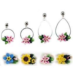 Bouquet Hoop Earrings