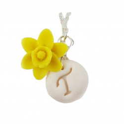 Daffodil Initial Necklace