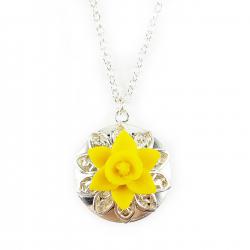 Daffodil Locket Necklace