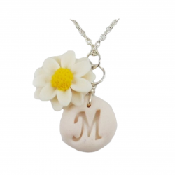 Daisy Initial Necklace