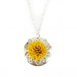 Dandelion Locket Necklace