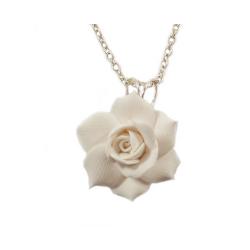 Gardenia Flower Pendant Necklace