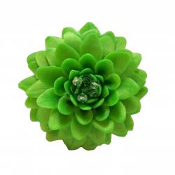 Large Green Chrysanthemum Brooch Pin
