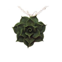 Green Succulent Necklace