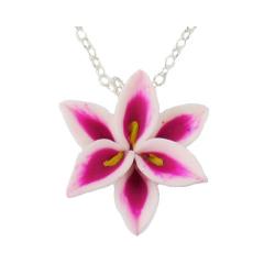 Lily Flower Pendant Necklace