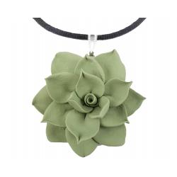 Green Succulent Choker Necklace