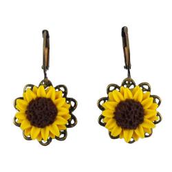 Sunflower Dangle Earrings