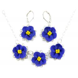 African Violet Jewely Set