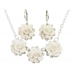 Three Gardenias Jewelry Set