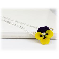 Tiny Johnny Jump Up Simple Necklace