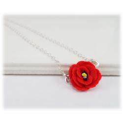 Tiny Poppy Simple Necklace