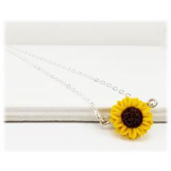 Tiny Sunflower Simple Necklace