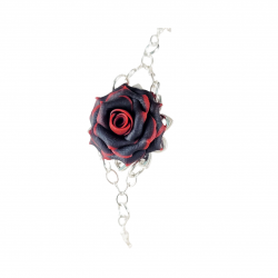 Variegated Rose Clasp Bracelet
