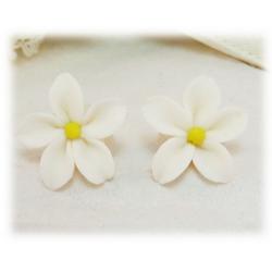 White Jasmine Earrings