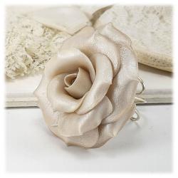 Large White Rose Ring