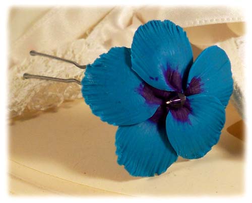 Blue Hibiscus Hair Pin 1200 1400