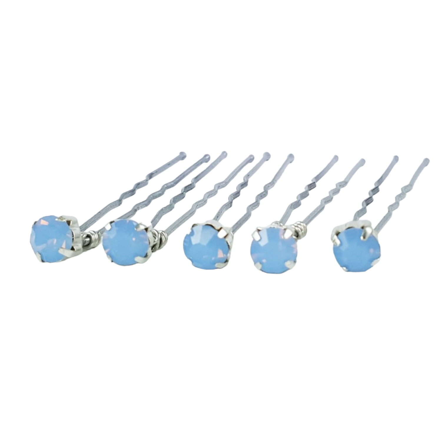 Stranded Treasures Blue Zircon Rhinestone Hair Pins