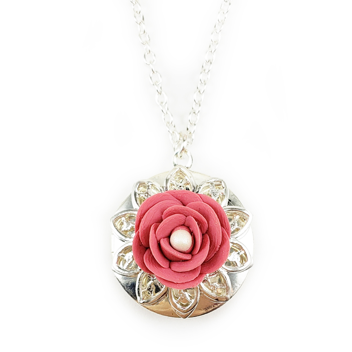 Camellia Locket Necklace | Camellia Jewelry - Stranded Treasures