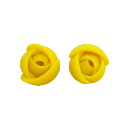 Tiny Yellow Flower Earrings