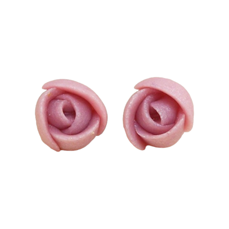 Tiny Pink Flower Earrings