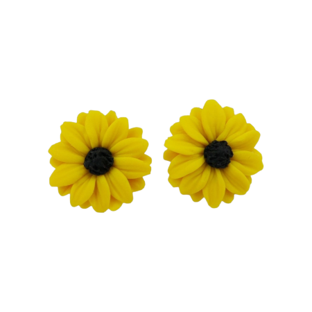 Black Eyed Susan Stud Earrings