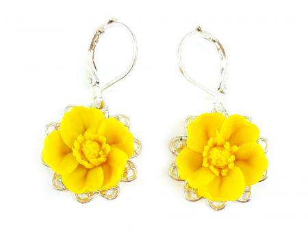 Buttercup Filigree Dangle Earrings