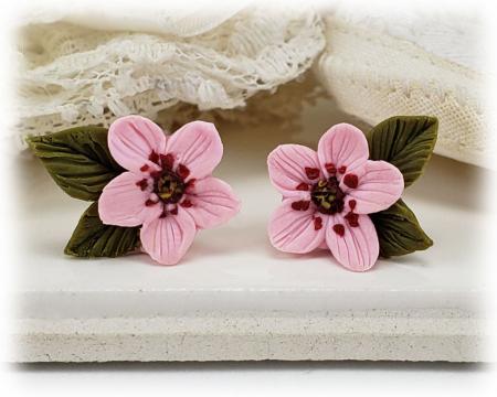 Cherry Blossom Leaf Earrings | Cherry Blossom Jewelry
