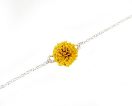 Dandelion Sterling Silver Anklet