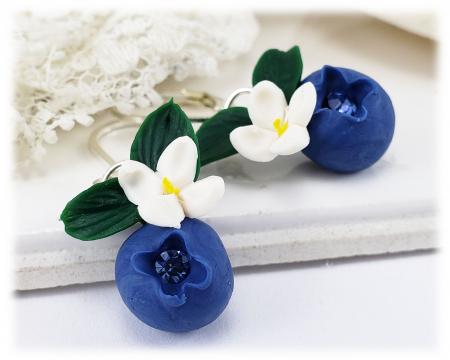 Flowering Blueberry Earrings
