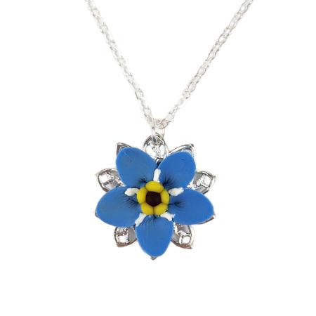 Forget Me Not Charm Necklace