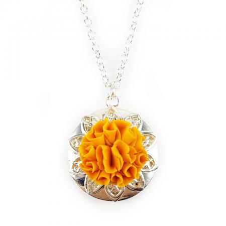 Marigold Locket Necklace