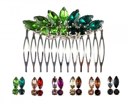 Ombre Rhinestone Hair Comb