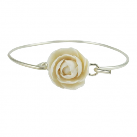 Peony Sterling Silver Bracelet