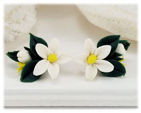 Petite Jasmine Bouquet Stud Earrings