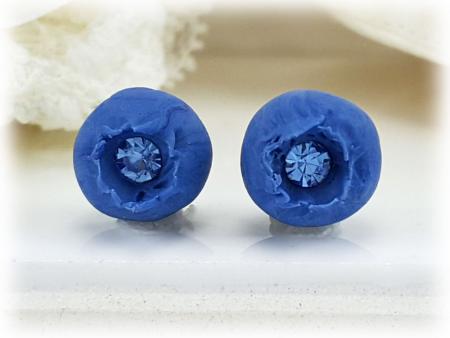 Petite Blueberry Stud Earrings