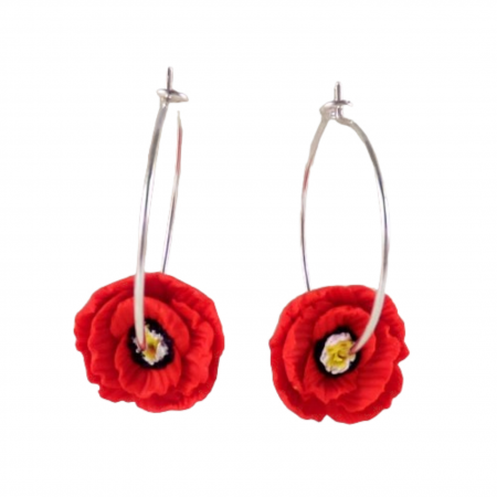 Poppy Hoop Earrings