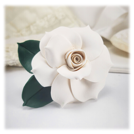 Realistic Gardenia Hair Pin