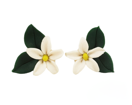 Realistic Jasmine Leaf Earrings