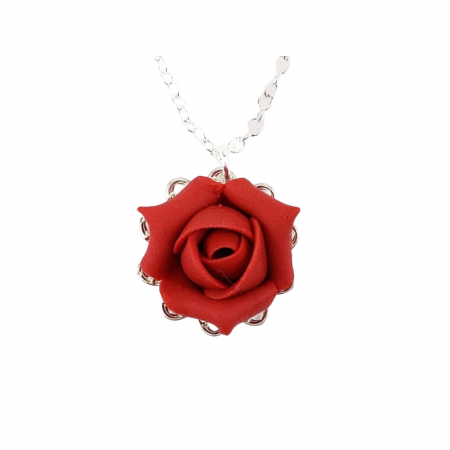 Rosebud Charm Necklace