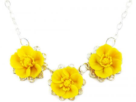 Trio Buttercup Necklace