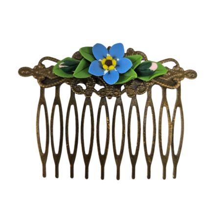 Vintage Style Forget Me Not Hair Comb