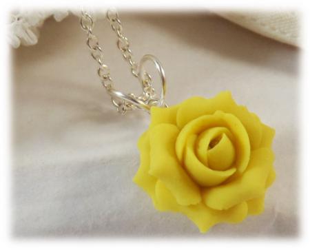 Yellow Rose Necklace