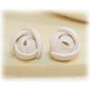 White Small Flower Bud Earrings