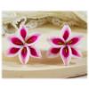 Pink Lily Stud Earrings