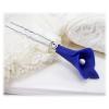Blue Calla Lily Hair Pins
